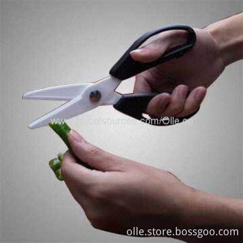 Ceramic Kitchen Scissors, White Ceramic Blade, Easy Cutting